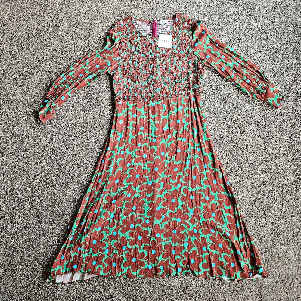 Wray Floral pattern long sleeve dress  XL